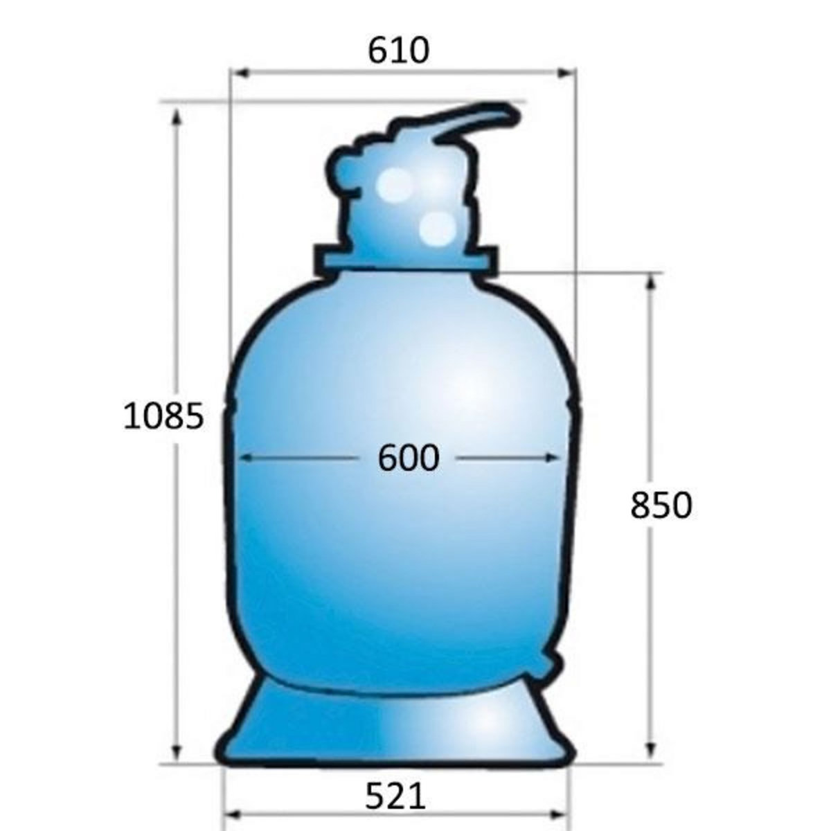 Hayward Filtre à sable 14m3/h - 81104