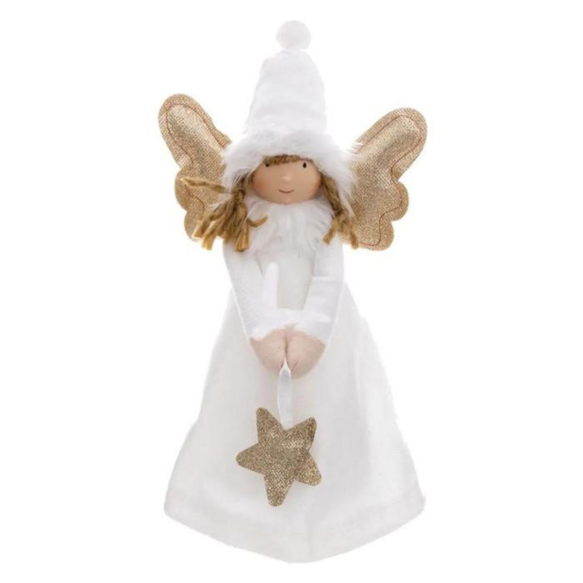 ATMOSPHERA Personnage Ange Déco  Ailes Led  28cm Blanc