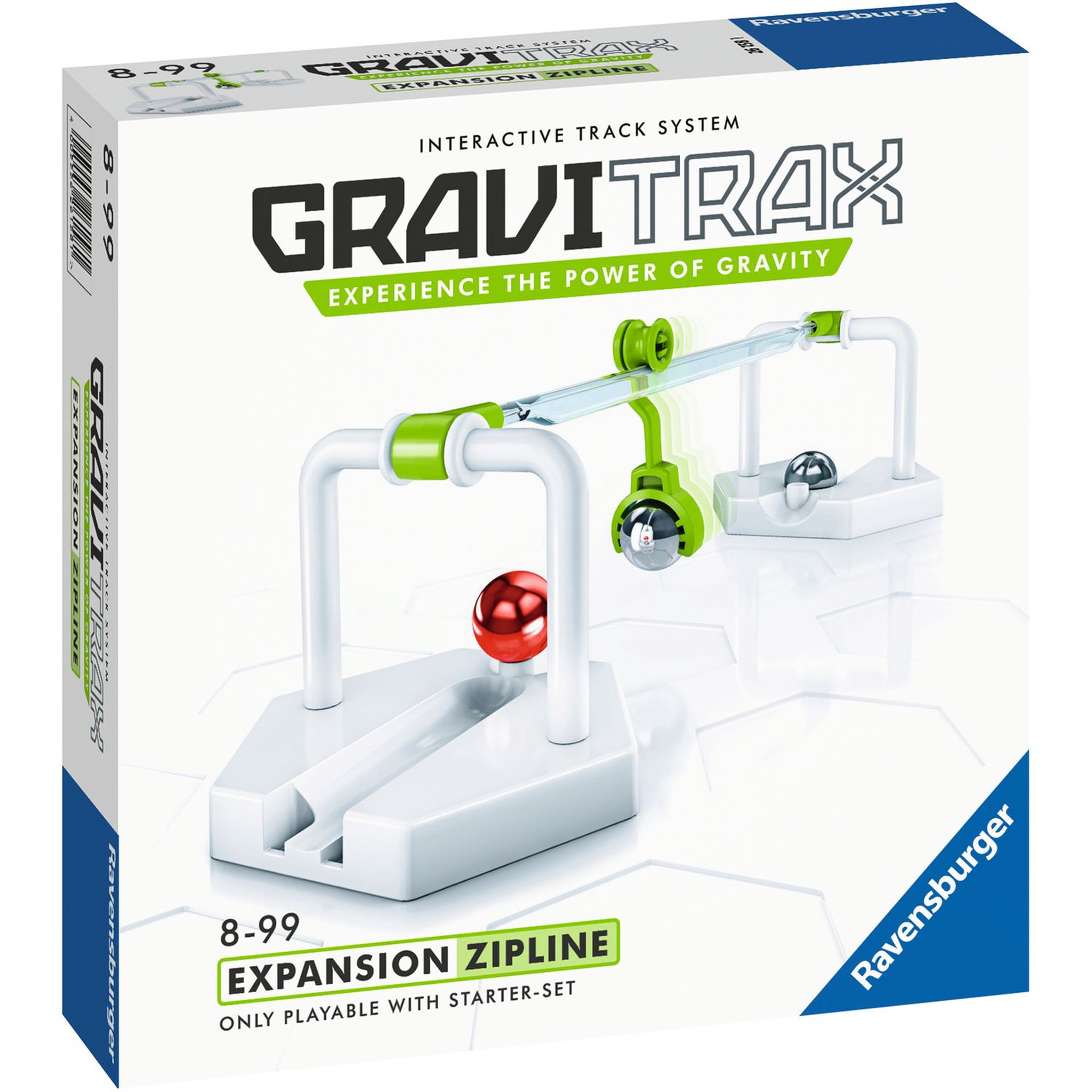 Voir la diapositive 1 : RAVENSBURGER Jeu de construction GraviTrax - Bloc d'action Tyrolienne