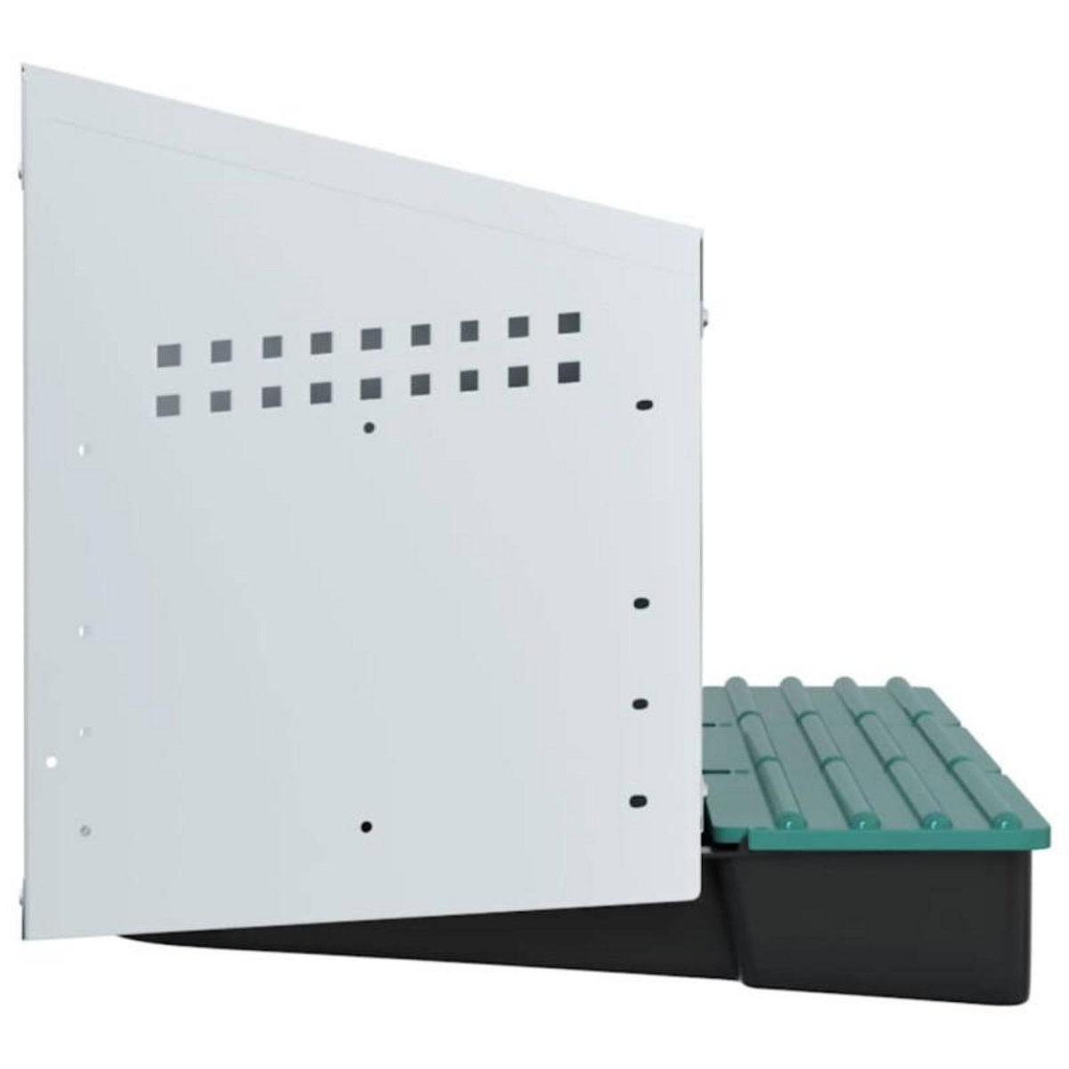 VIDAXL Nichoir à poules3 compartiments, fixation murale, acier galvanisé