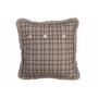 Voir la diapositive 2 : Paris Prix Coussin Déco Imprimé  Quadrille  45x45cm Beige