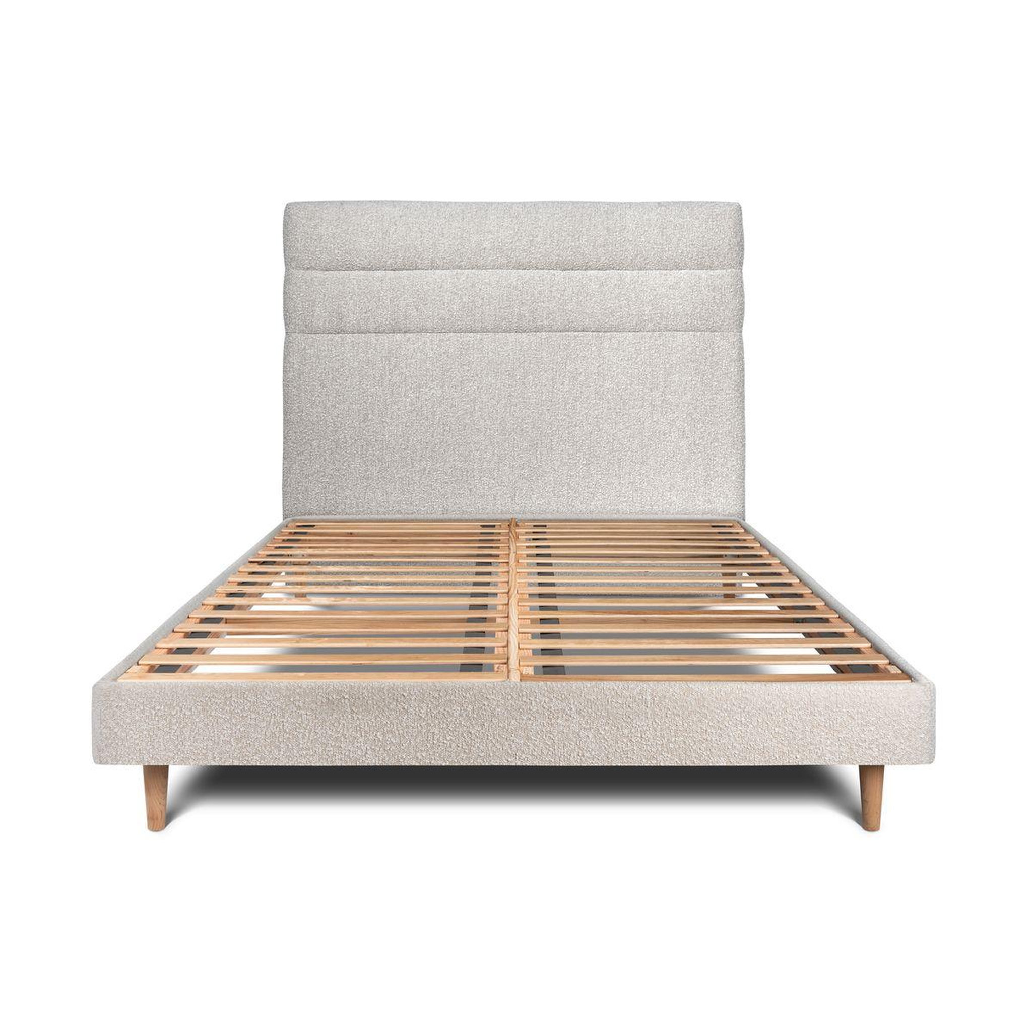 Voir la diapositive 1 : Sommeil de Plomb Lit avec tête de lit lignes bouclette et sommier kit- Hauteur totale : 29cm