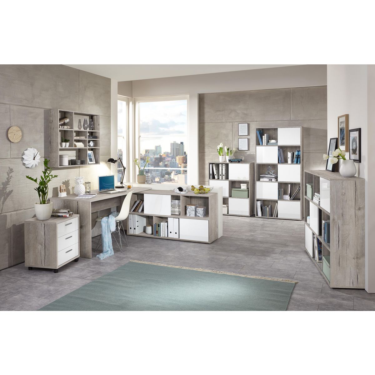 Étagère murale MIKE, L90xH78xP16cm