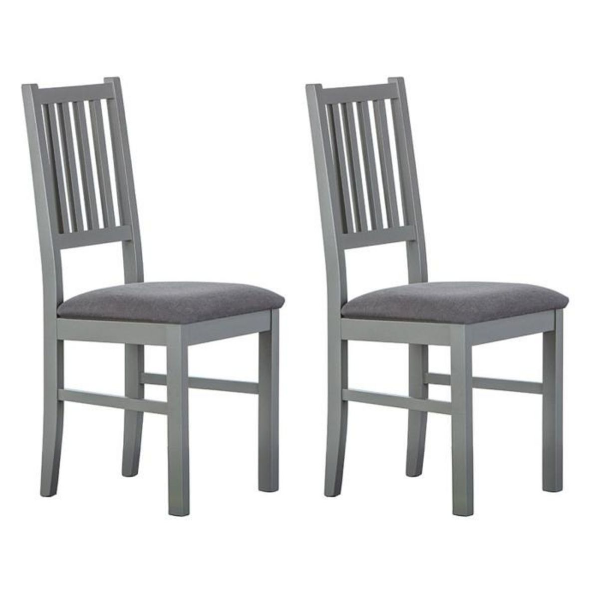 Paris Prix Lot de 2 Chaises Deisgn  Zerno  95cm Gris