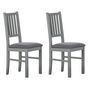 Voir la diapositive 1 : Paris Prix Lot de 2 Chaises Deisgn  Zerno  95cm Gris