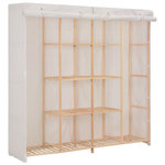 VIDAXL Garde-robe Blanc 173x40x170 cm Tissu