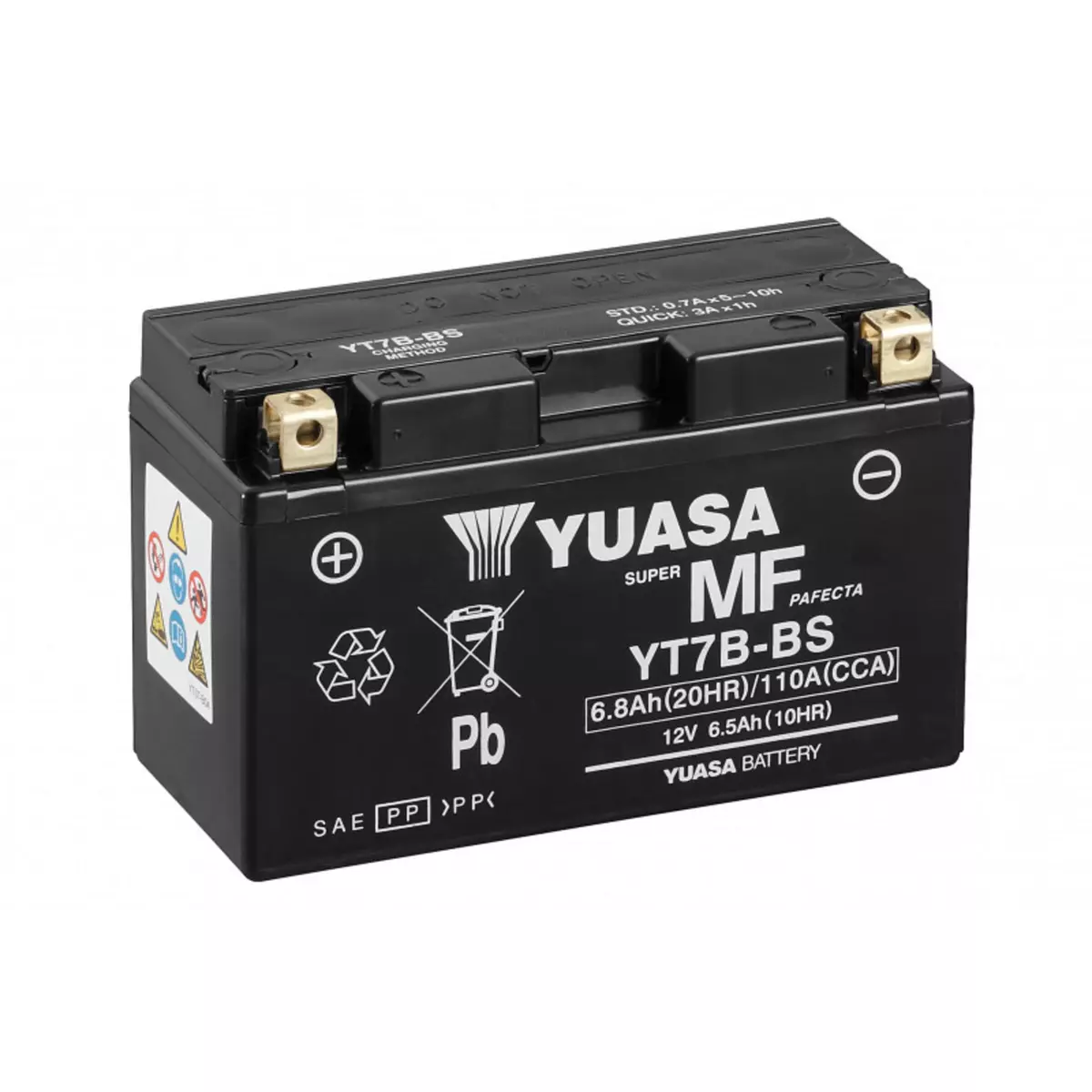 YUASA Batterie moto YUASA YT7B-BS 12V 6.8AH 110A