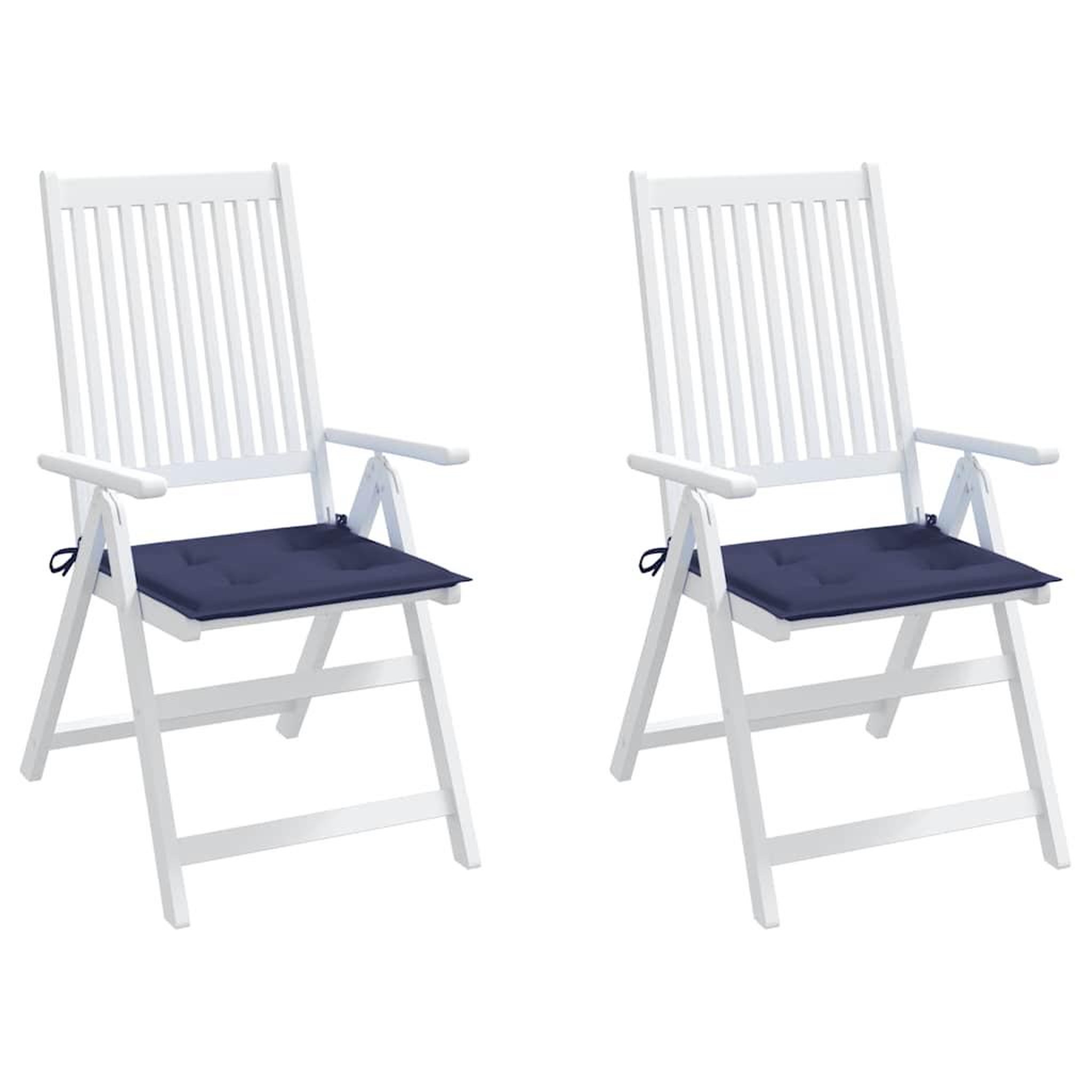Voir la diapositive 5 : VIDAXL Coussins de palette lot de 2 bleu marine 40x40x3 cm