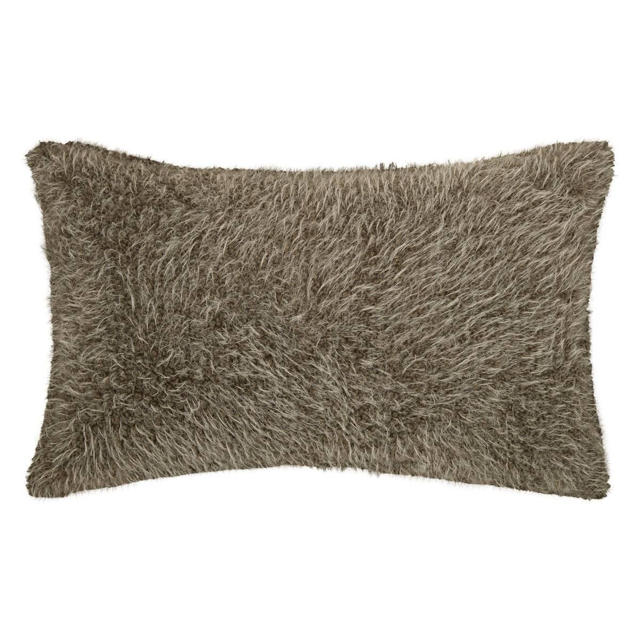 ATMOSPHERA Coussin imitation fourrure  nyero  50x80cm kaki