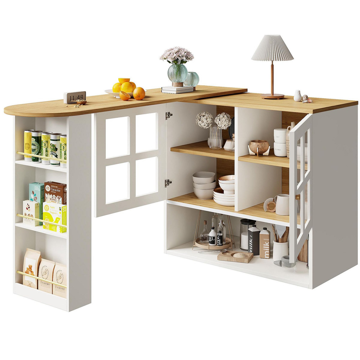 MERAX Table de bar rectangulaire