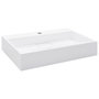 Voir la diapositive 2 : VIDAXL Lavabo 60x38x11 cm Fonte minerale/marbre Blanc