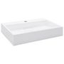 Voir la diapositive 2 : VIDAXL Lavabo 60x38x11 cm Fonte minerale/marbre Blanc