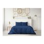 Voir la diapositive 2 : LOVELY HOME PARURE DE COUETTE LOVELY HOME - 220x240 cm - 100% COTON - BLEU