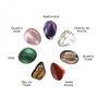 Voir la diapositive 2 : VIVEZEN Lot de pierres 7 chakras