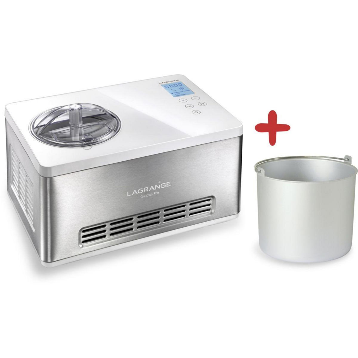 LAGRANGE Turbine à glace Glaces Pro 2L double cuve 419022