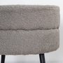 Voir la diapositive 4 : Venture Home Venture Home Pouf Pot 40x40x40 cm Teddy Noir et gris