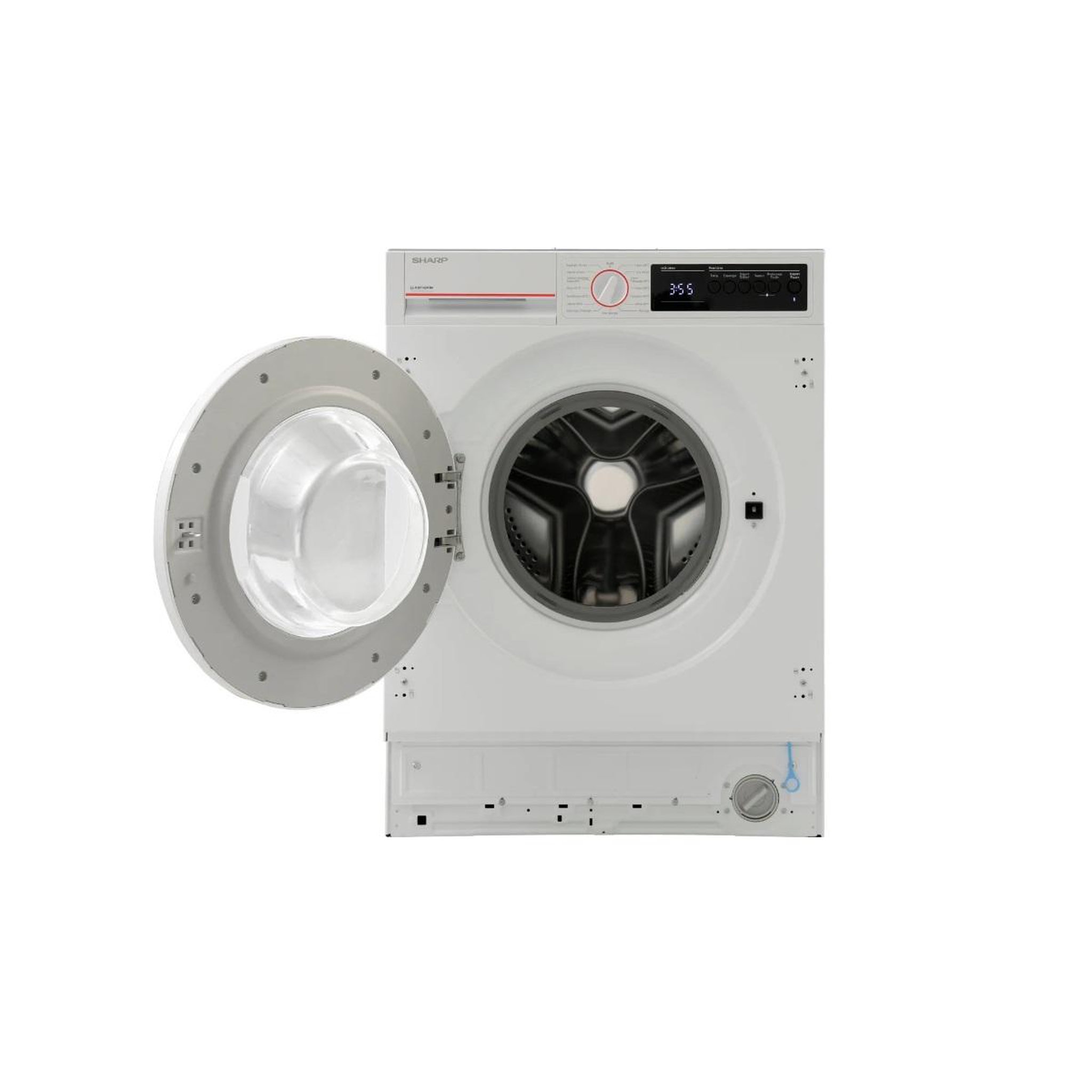 Voir la diapositive 5 : Sharp Lave-linge intégrable 7kg 1400 tours/min - es-nib714bwna