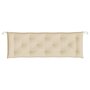 Voir la diapositive 4 : VIDAXL Coussin de banc de jardin beige 150x50x7 cm tissu oxford