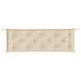 Voir la diapositive 4 : VIDAXL Coussin de banc de jardin beige 150x50x7 cm tissu oxford