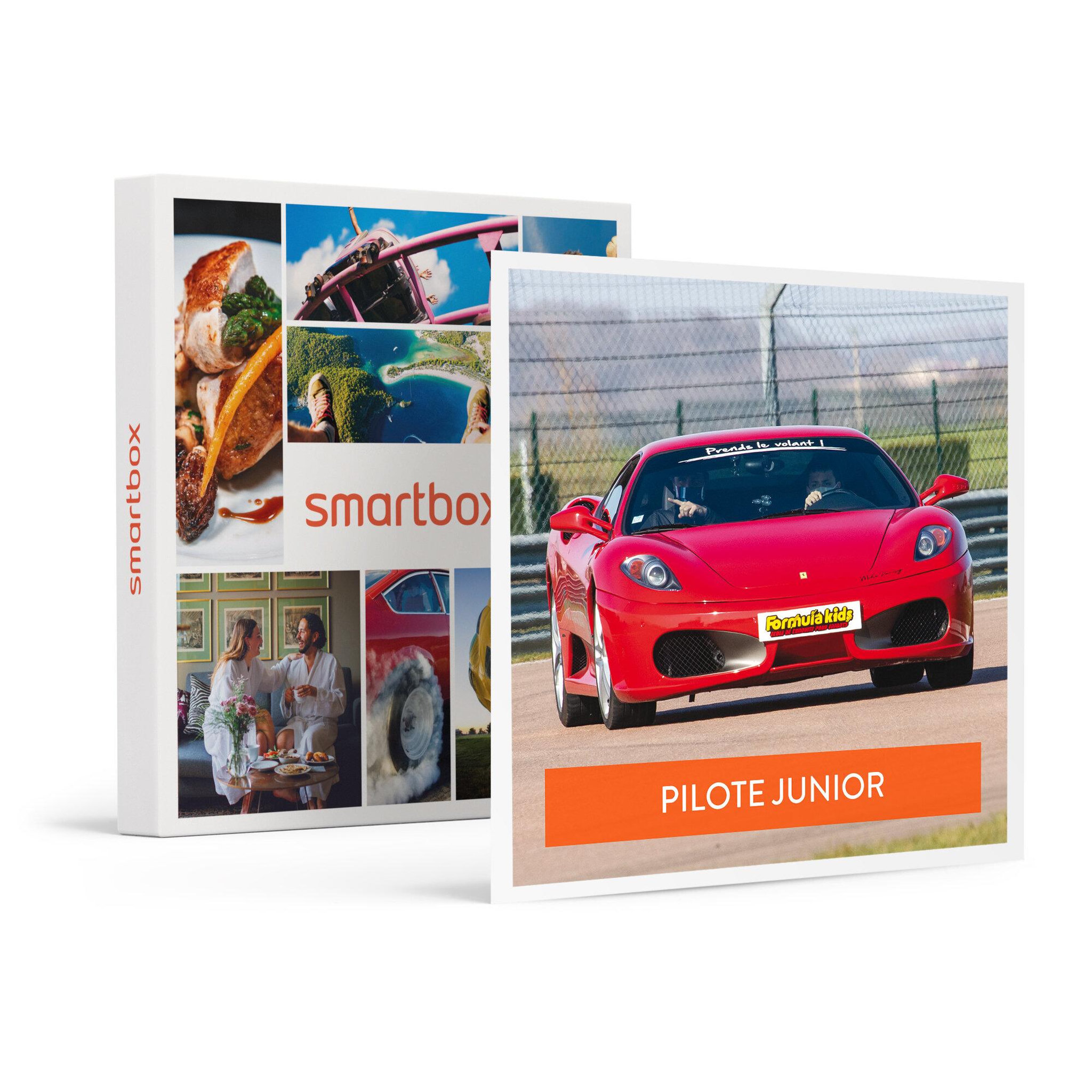 Voir la diapositive 1 : Smartbox Stage pilotage enfant : 8 ou 10 tours de circuit au volant d'une Ferrari F430 - Coffret Cadeau Sport & Aventure