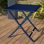 Voir la diapositive 5 : Paris Prix Table de Jardin Pliante  Marius  70cm Bleu Marine