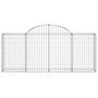 Voir la diapositive 4 : VIDAXL Paniers a gabions arques 11 pcs 200x30x80/100 cm Fer galvanise
