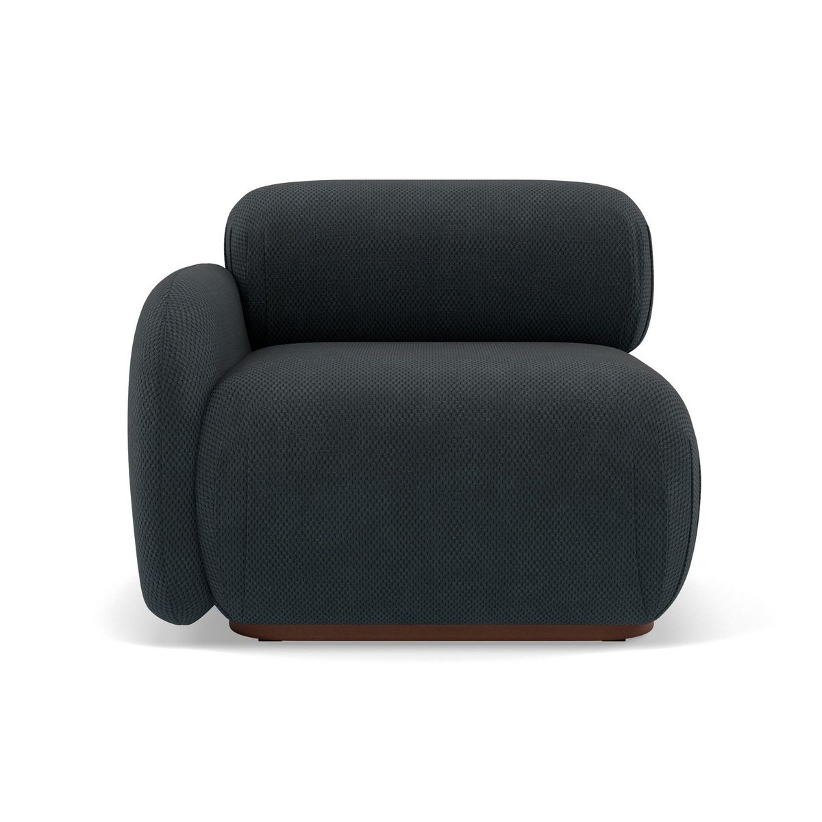 LISA DESIGN Penelope - module d'assise gauche en velours texturé