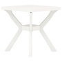 Voir la diapositive 1 : VIDAXL Table de bistro Blanc 70x70x72 cm Plastique