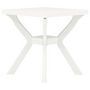 Voir la diapositive 1 : VIDAXL Table de bistro Blanc 70x70x72 cm Plastique