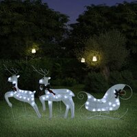 vidaXL Feux d'artifice de Noël d'extérieur 4 Pièces Blanc 20 cm 560 LED -  La Poste
