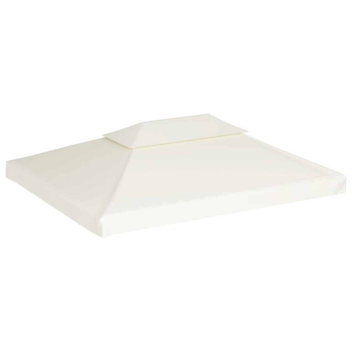 VIDAXL Recouvrement de remplacement d'auvent 310 g/m^2 Blanc creme 3x4m