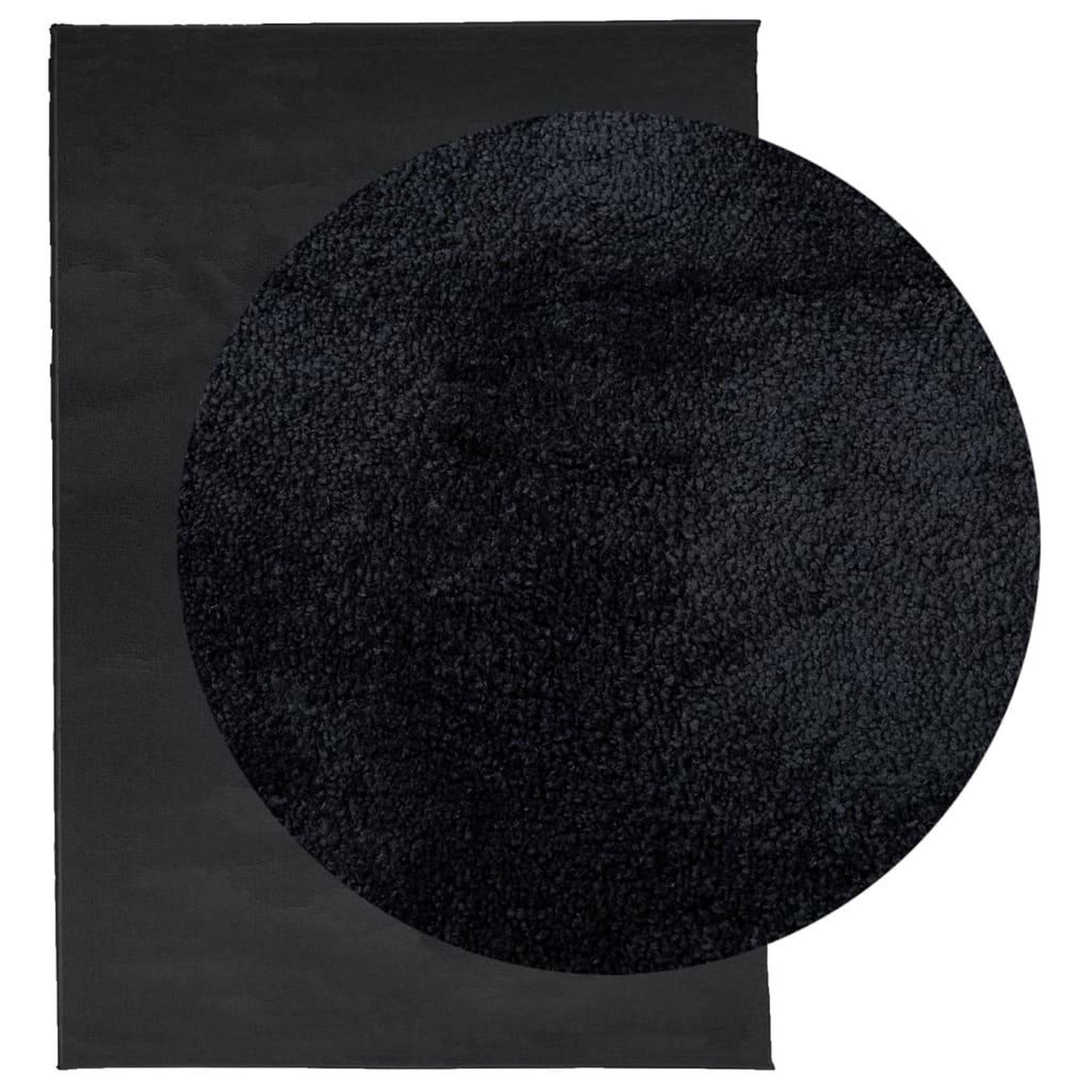 Voir la diapositive 3 : VIDAXL Tapis OVIEDO a poils courts noir 140x200 cm