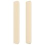 Voir la diapositive 4 : VIDAXL Tete de lit avec oreilles Creme 203x16x118/128 cm Tissu
