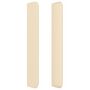Voir la diapositive 4 : VIDAXL Tete de lit avec oreilles Creme 203x16x118/128 cm Tissu