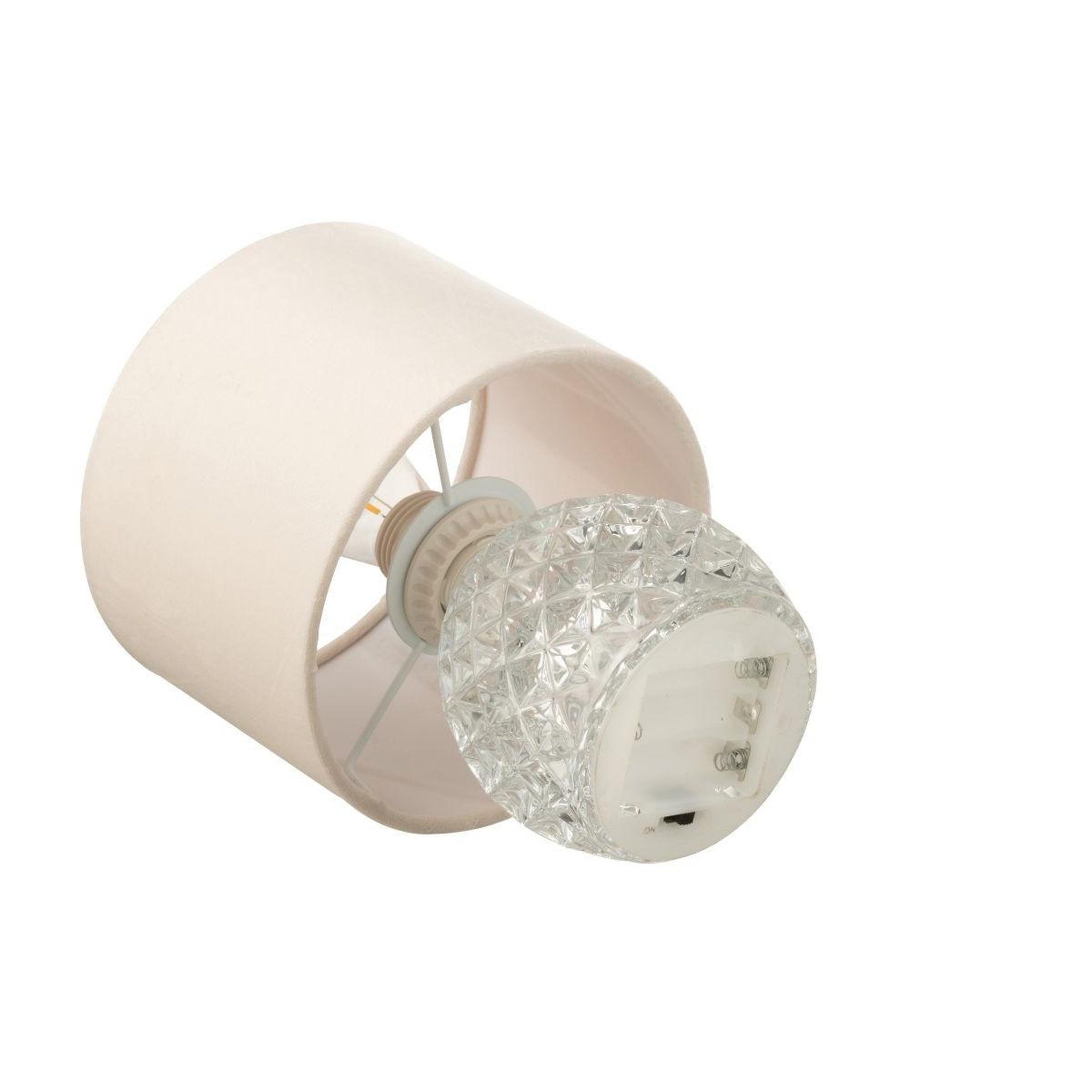 Voir la diapositive 3 : J-LINE Lampe à poser en verre  led  23cm transparent