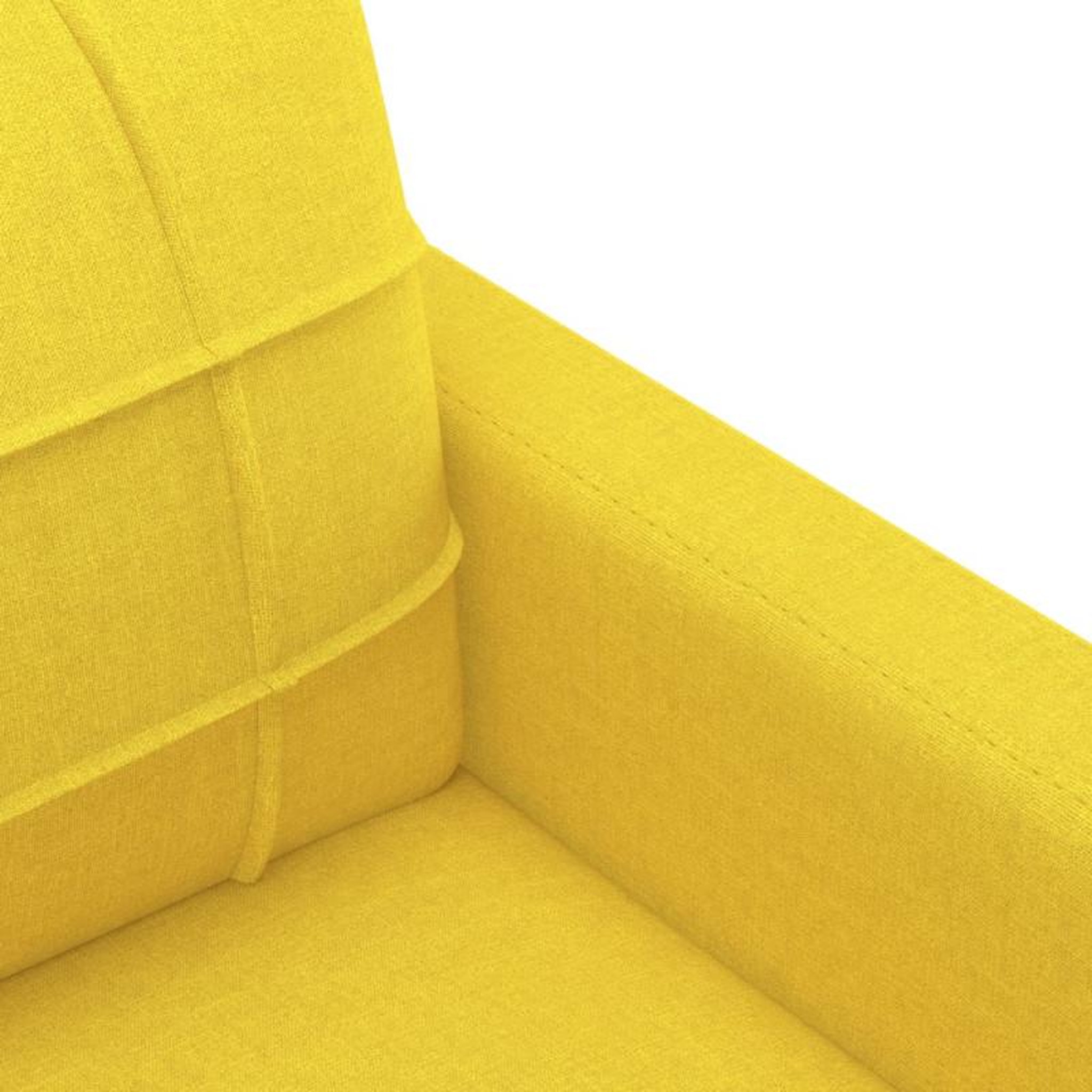 Voir la diapositive 6 : VIDAXL Canapé à 3 places Jaune clair 180 cm Tissu