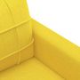 Voir la diapositive 6 : VIDAXL Canapé à 3 places Jaune clair 180 cm Tissu