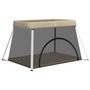 Voir la diapositive 2 : VIDAXL Parc pour bebe avec matelas Taupe Tissu de lin