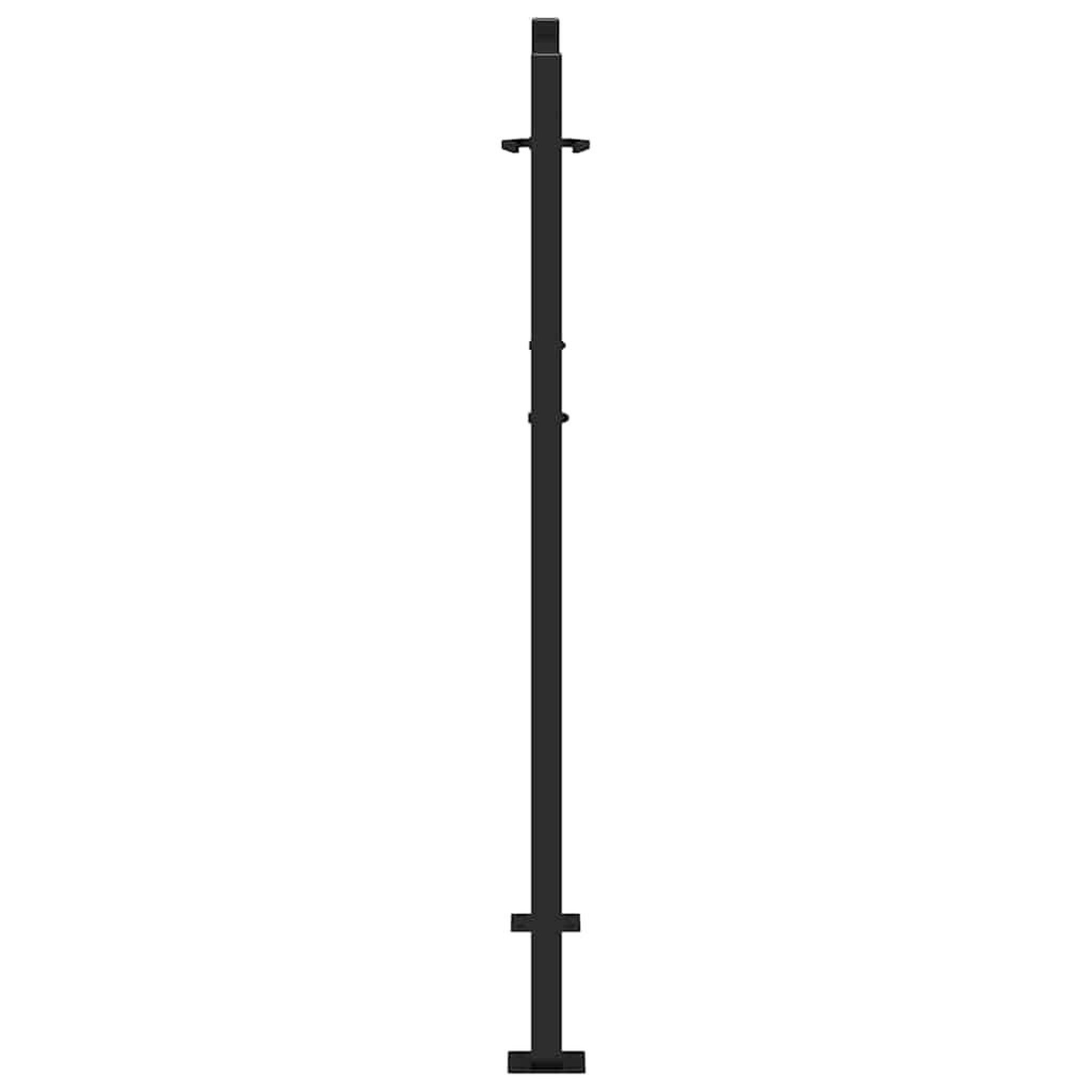 Voir la diapositive 5 : VIDAXL Portail de jardin noir 105x130 cm acier conception de lumiere