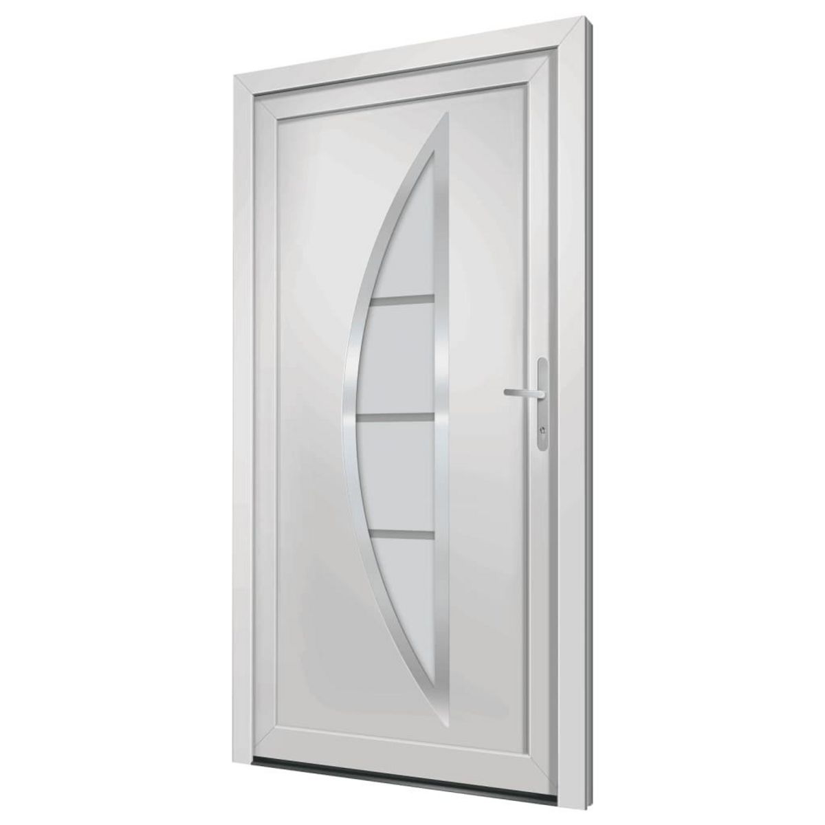 VIDAXL Porte d'entree Blanc 108x200 cm PVC