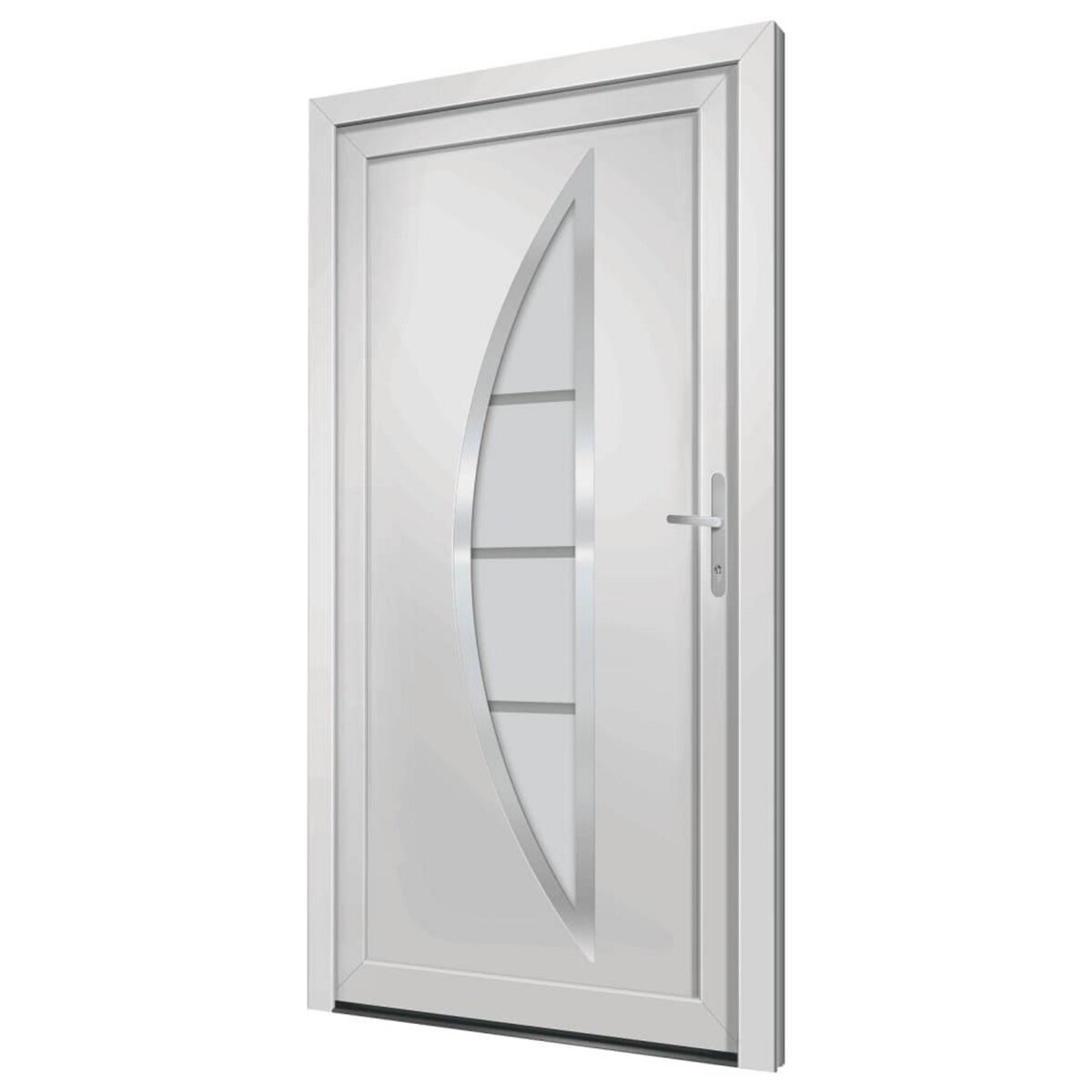 VIDAXL Porte d'entree Blanc 108x200 cm PVC