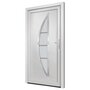 Voir la diapositive 4 : VIDAXL Porte d'entree Blanc 108x200 cm PVC