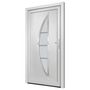 Voir la diapositive 4 : VIDAXL Porte d'entree Blanc 108x200 cm PVC