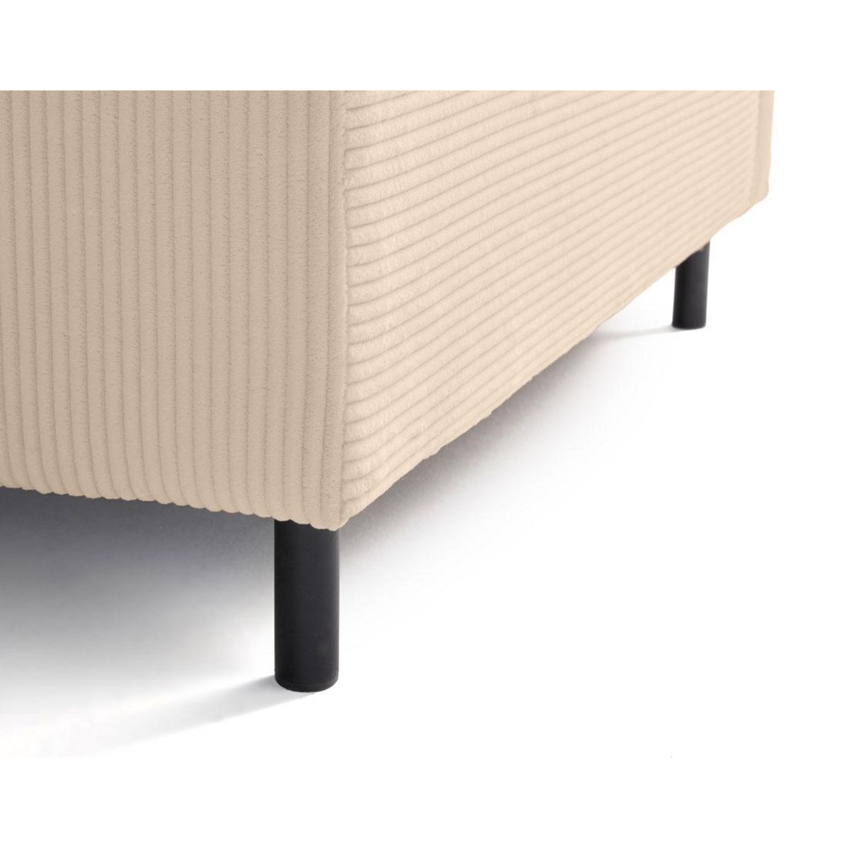 LISA DESIGN Edinburg - module d'assise sans accoudoirs - en velours côtelé