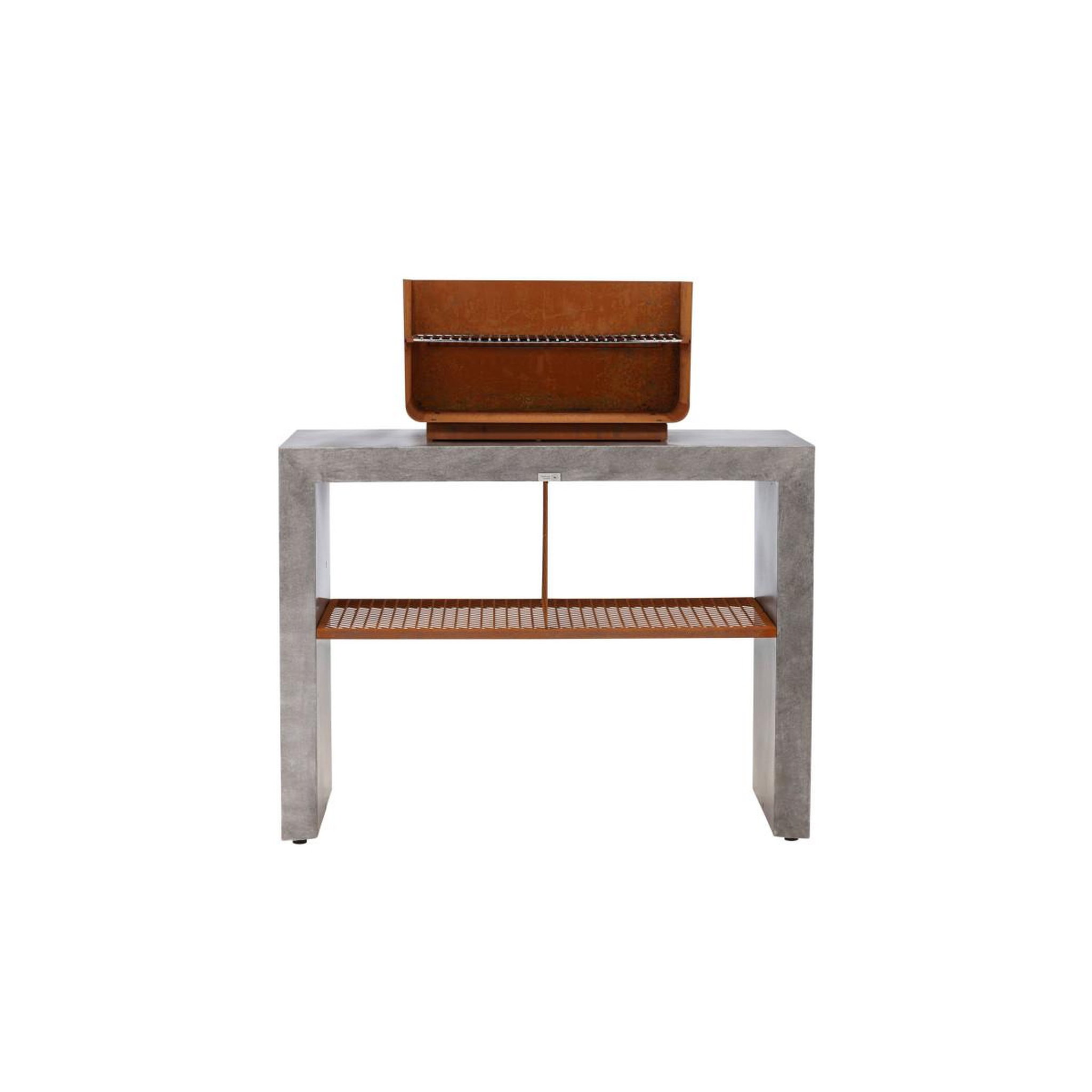 Voir la diapositive 2 : Paris Prix Meuble bas d'extérieur avec gril  velas  120cm gris clair