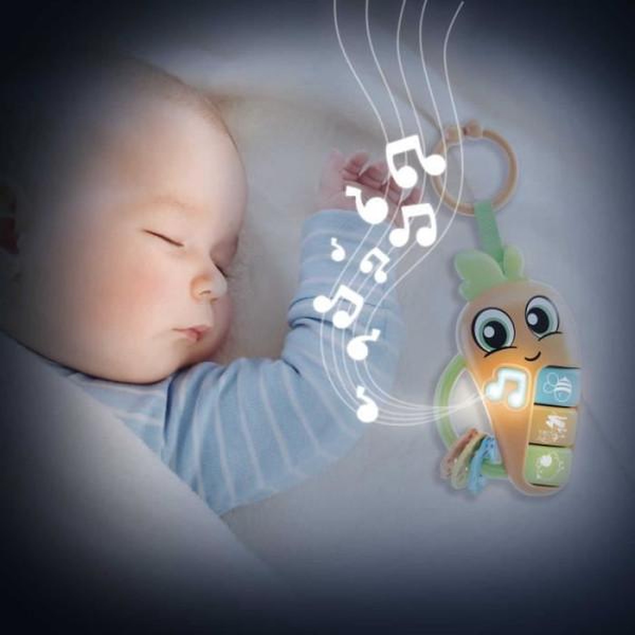 Voir la diapositive 4 : LISCIANI GIOCHI Carot - Hochet électronique - CAROTINA BABY - Mélodies et bruits d'animaux, Anneaux de dentition