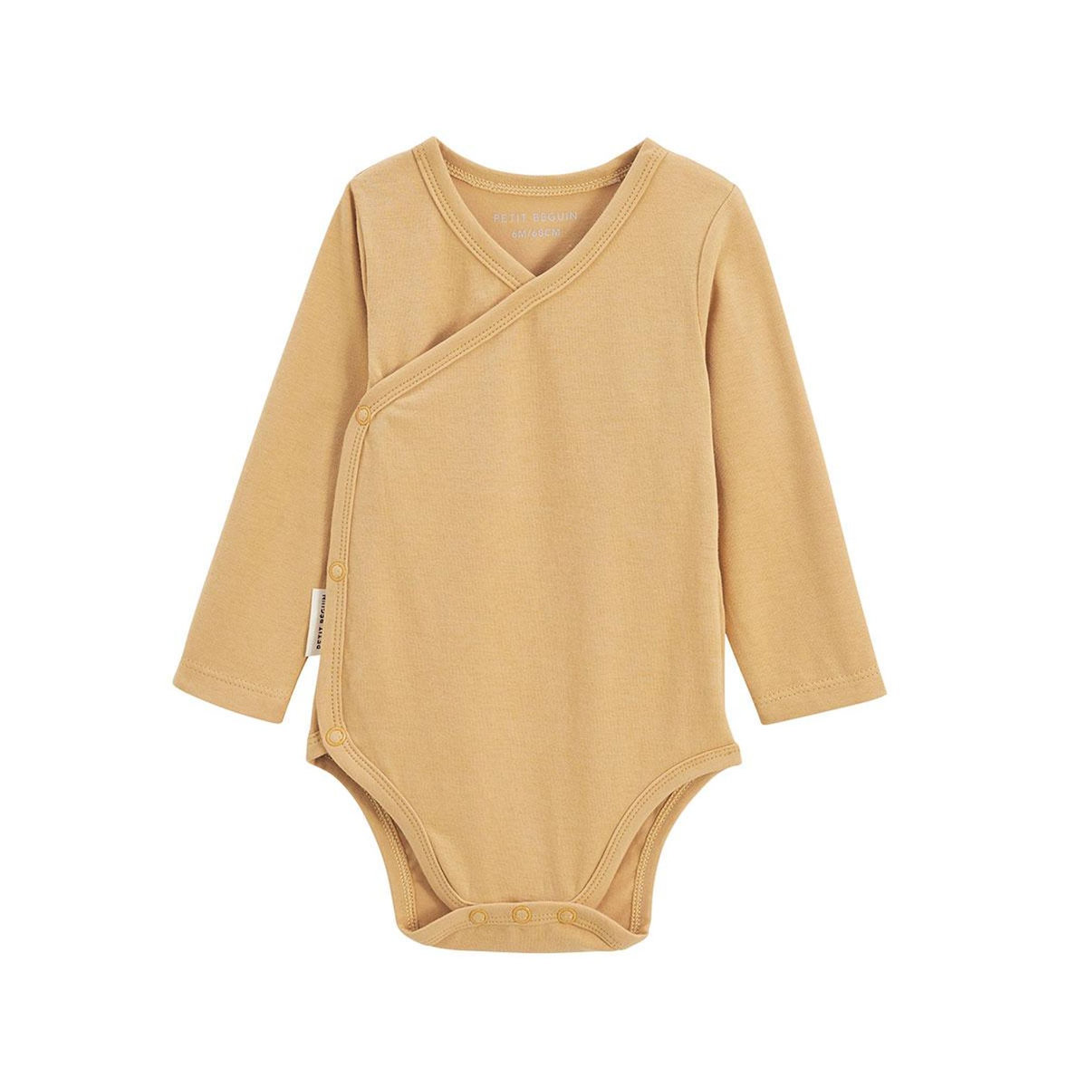 Petit Béguin Lot de 5 bodies bébé manches longues ouverture croisée Mini Rêve