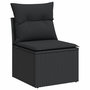 Voir la diapositive 4 : VIDAXL Salon de jardin 8 pcs avec coussins noir resine tressee