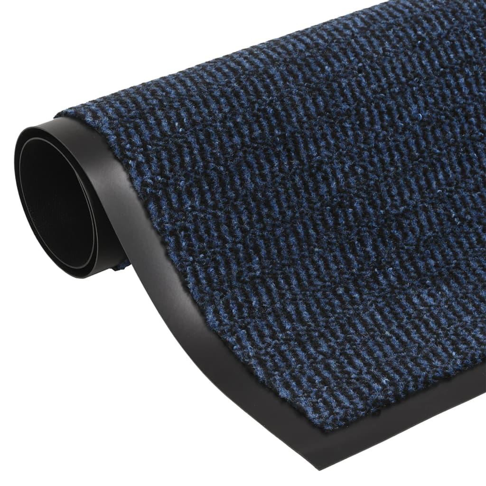 VIDAXL Paillasson touffete 60x150 cm Bleu