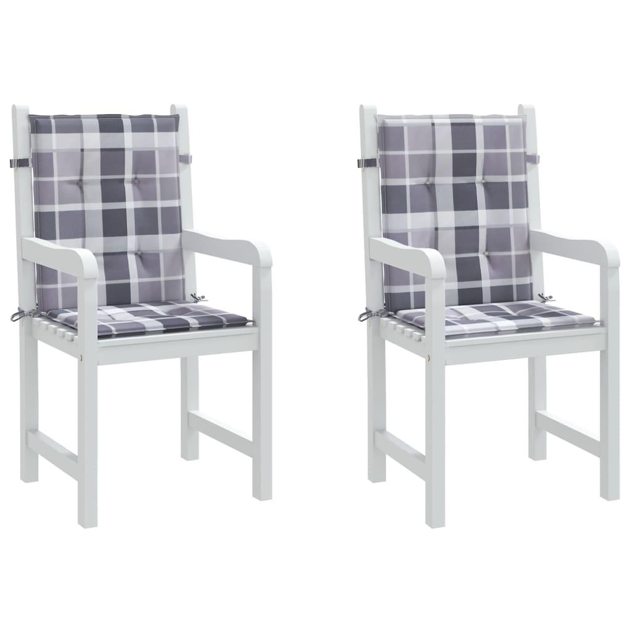 Voir la diapositive 4 : VIDAXL Coussins de chaise de jardin a dossier bas lot de 2